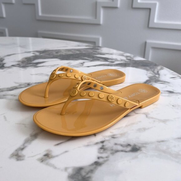 Tory Burch Shoes - NWT - Tory Burch Studded Jelly Flip Flop - Sunburst☀️